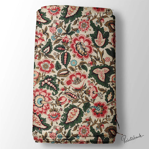 Vintage Floral leaf Fabric Wholesale