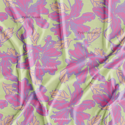 Digital Printed Floral Fabric wholesale