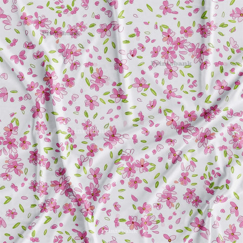 Watercolour Floral Printed Fabric