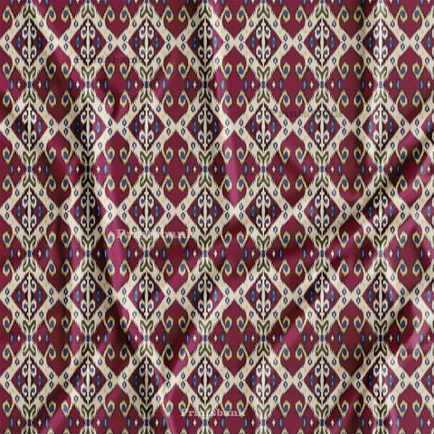 latest Ikat Printed Fabric