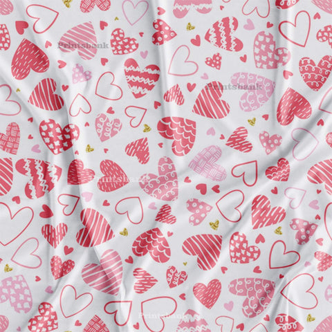 Pink Multi Size Digital Printed Fabric Material Wholesale Rate