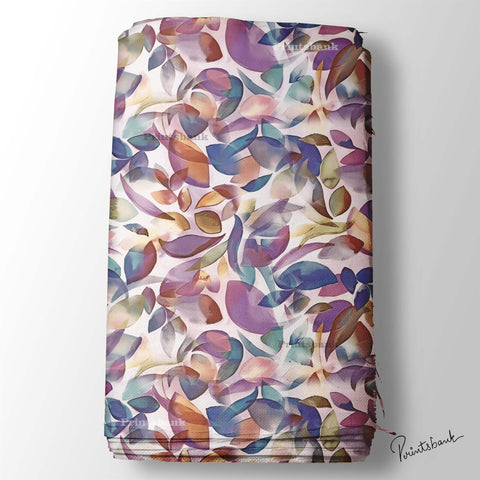 Multicolour Abstract Digital Printed Fabric Material For Boutique Online