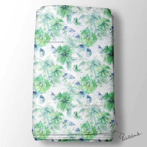 Watercolour Floral Printed Fabric