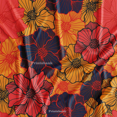 Floral Digital Printed Fabric Wholesaler