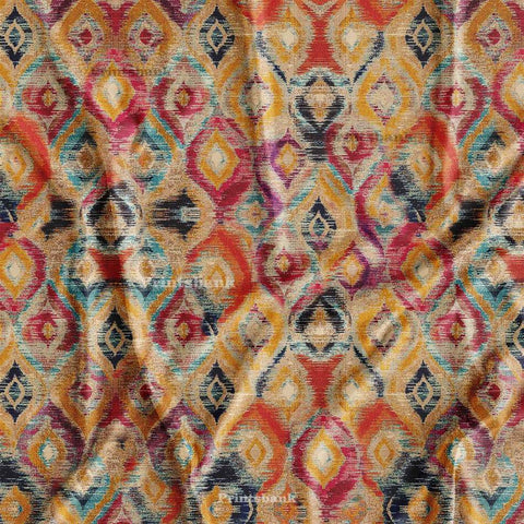 latest Ikat Printed Fabric