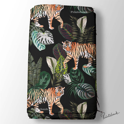 Black Jungle Tiger Digital Print Online Market