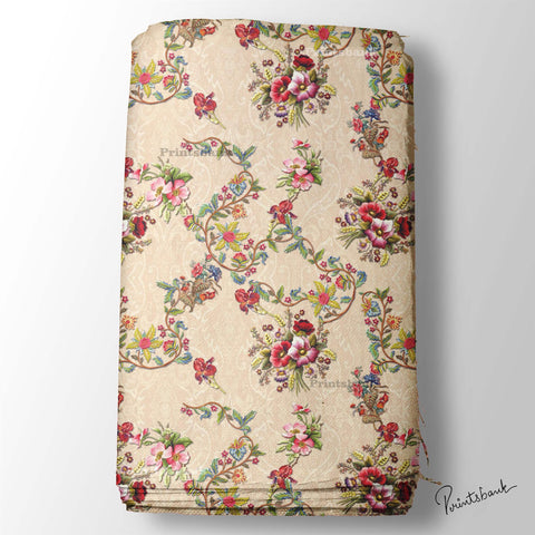 Vintage Floral leaf Fabric Wholesale