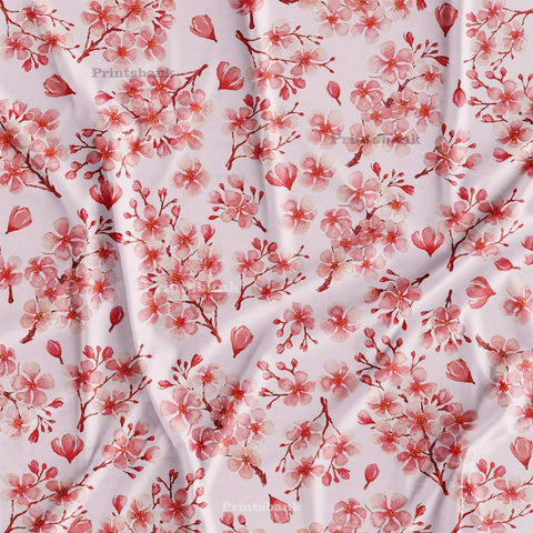 Floral printed fabric for dress & garments