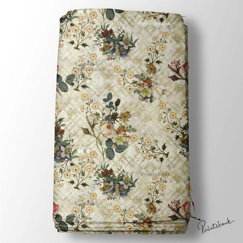 Vintage Floral leaf Fabric Wholesale