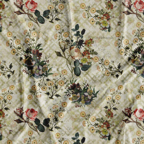 Vintage Floral leaf Fabric Wholesale