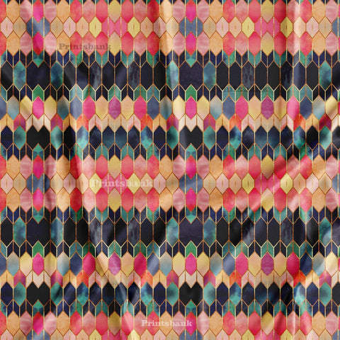 Ikat Printed Fabric