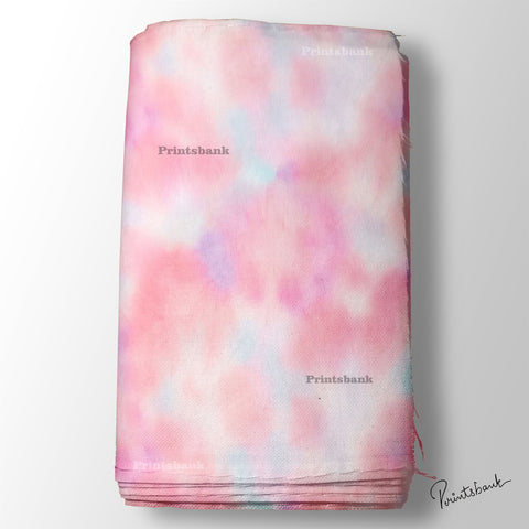 Dark Tie & Dye Abstract Digital Printed Fabric For Boutique Material Online 25