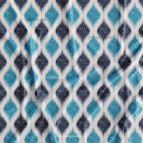 latest Ikat Printed Fabric