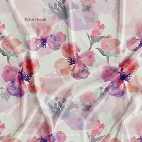 Floral Designer Printed Cloth fabric Material Wholesale