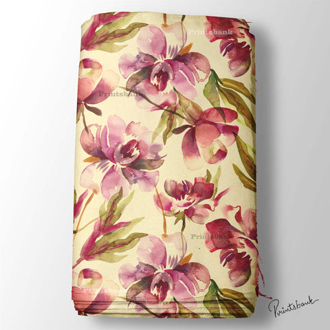 Floral Designer Printed Cloth fabric Material Wholesale