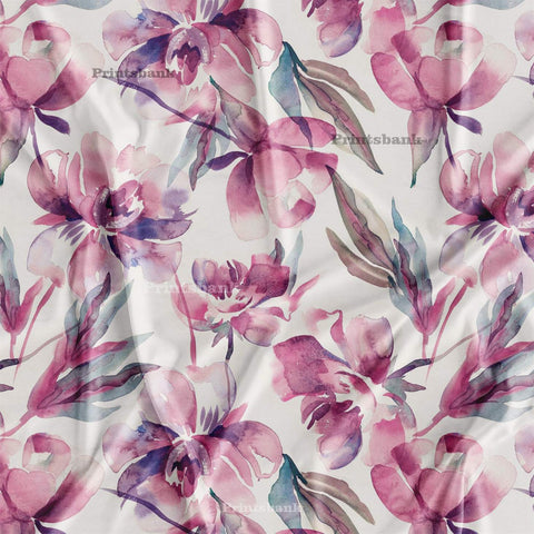 Floral Designer Printed Cloth fabric Material Wholesale