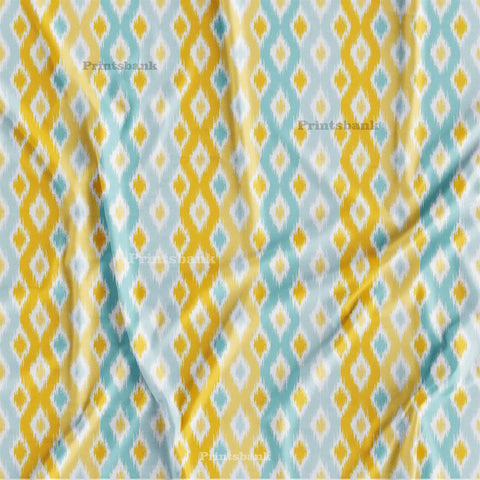 latest Ikat Printed Fabric