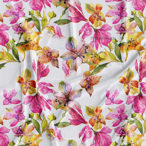 Floral Designer Printed Cloth fabric Material Wholesale