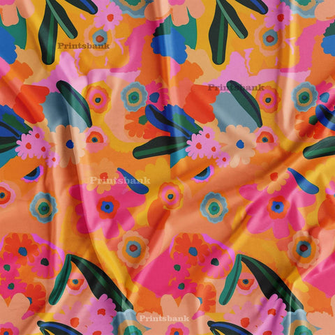 Floral Designer Printed Cloth fabric Material Wholesale