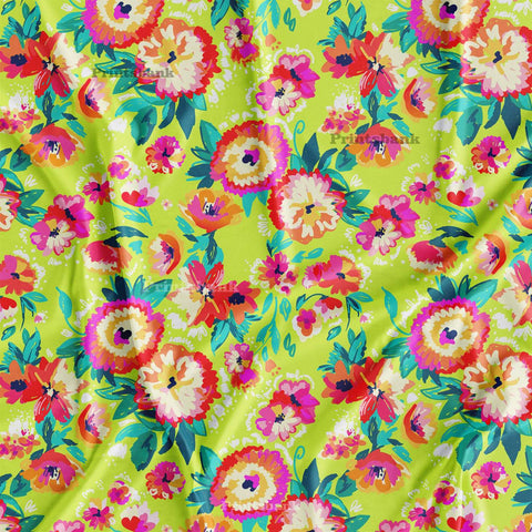 Floral Designer Printed Cloth fabric Material Wholesale