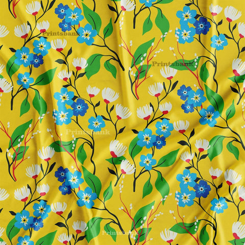 Floral Designer Printed Cloth fabric Material Wholesale