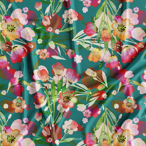 Floral Designer Printed Cloth fabric Material Wholesale