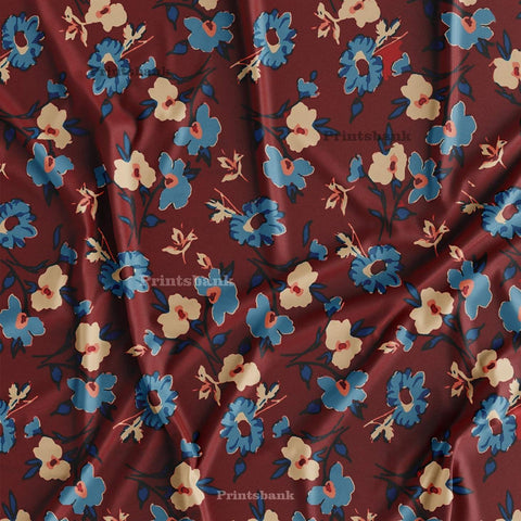 Floral Designer Printed Cloth fabric Material Wholesale