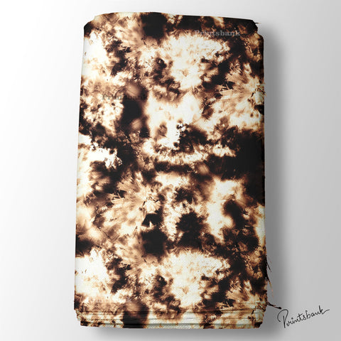 Dark Tie & Dye Abstract Digital Printed Fabric For Boutique Material Online 32