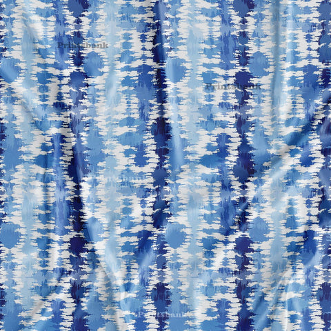 Dark Tie & Dye Abstract Digital Printed Fabric For Boutique Material Online 33