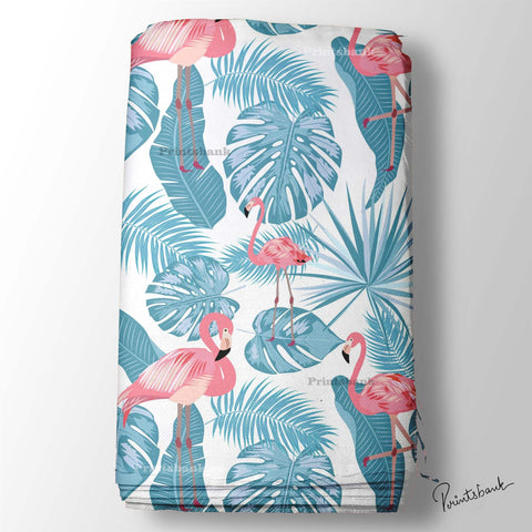 Floral Kingfisher Bird Printed Fabric Material Online 9