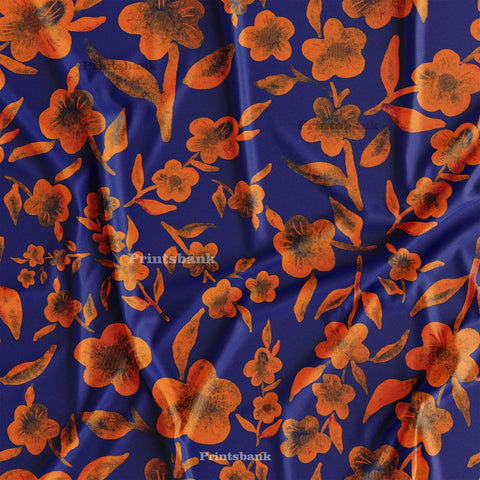 Dual Tone Floral Print fabric Wholesale