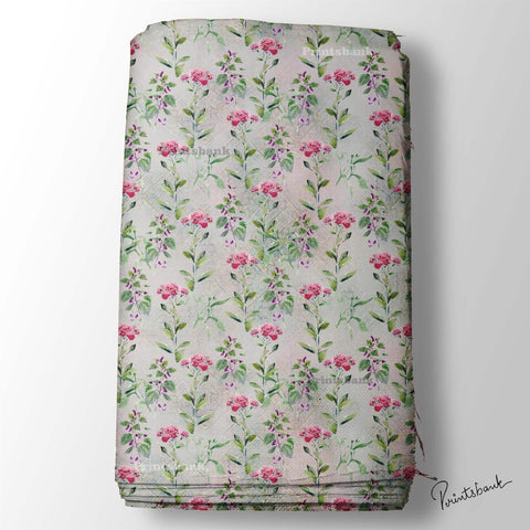 Vintage Floral Digital Printed Fabric Online Store