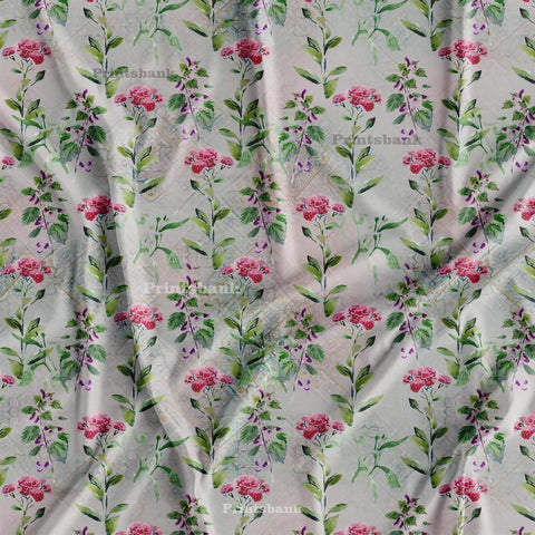 Vintage Floral Digital Printed Fabric Online Store