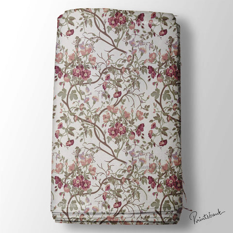 Vintage Floral leaf Fabric Wholesale