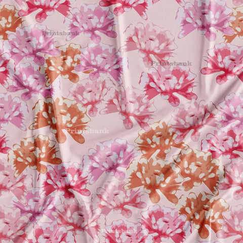 Watercolour Floral Printed Fabric