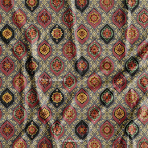 latest Ikat Printed Fabric