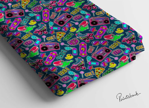 Sale! Quirky funky Cotton fabric Cloth