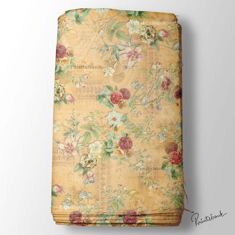 Vintage Floral leaf Fabric Wholesale