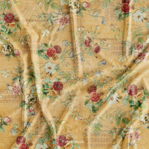 Vintage Floral leaf Fabric Wholesale