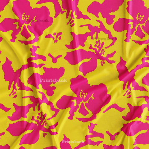 Bright Yellow Pink Wholesale Fabric Manufacturer