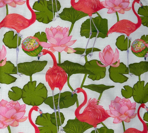 Soft Poly Cotton Lilen Pichwai Digital Printed Fabric