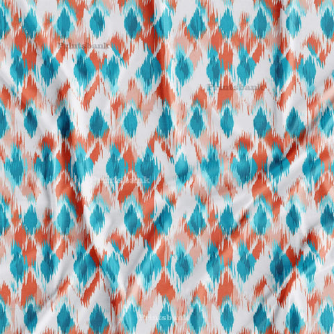 latest Ikat Printed Fabric