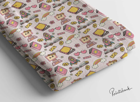 Sale! Quirky funky Cotton fabric Cloth