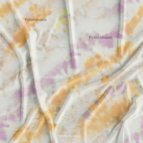 Dark Tie & Dye Abstract Digital Printed Fabric For Boutique Material Online 9