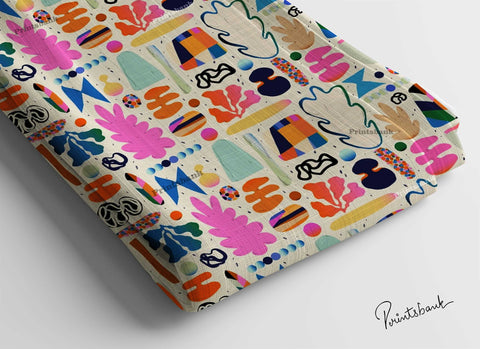 Sale! Quirky funky Cotton fabric Cloth