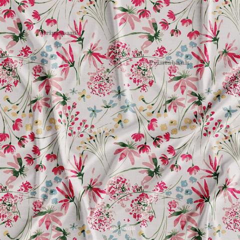 Floral Designer Printed Cloth fabric Material Wholesale