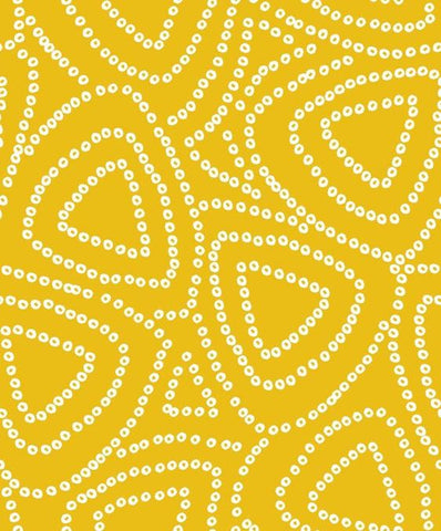 Yellow Bandhani Digital Printed Fabric Material