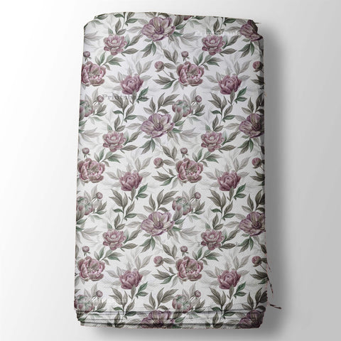 Artistic Rose Floral Digital Printed Fabric