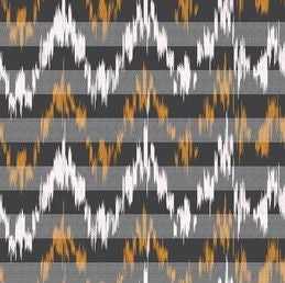 Brown ZigZag Ikat Digital Printed Fabric Material