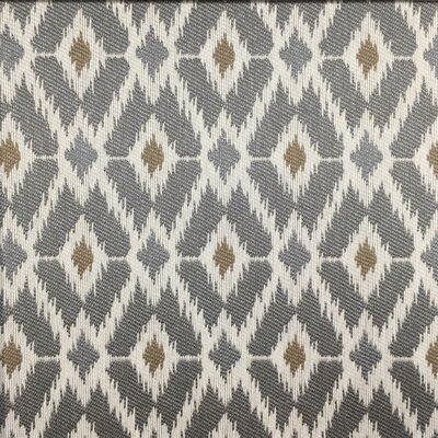 Gray Color Ikat Digital Printed Fabric Material